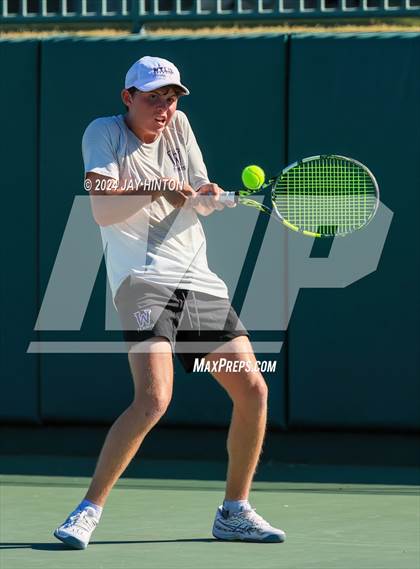 Thumbnail 2 in Centennial vs Abilene Wylie (UIL 5A Tennis Finals) photogallery.