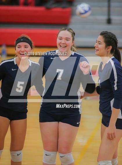 Thumbnail 3 in Forest Lake Christian vs. Stone Ridge Christian (CIF SJS D6 Final) photogallery.