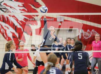 Thumbnail 3 in Forest Lake Christian vs. Stone Ridge Christian (CIF SJS D6 Final) photogallery.