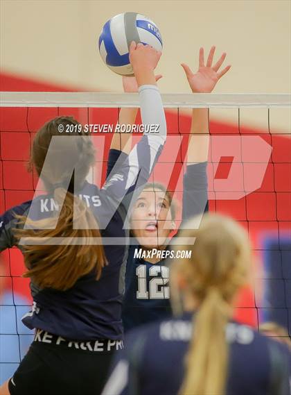 Thumbnail 3 in Forest Lake Christian vs. Stone Ridge Christian (CIF SJS D6 Final) photogallery.
