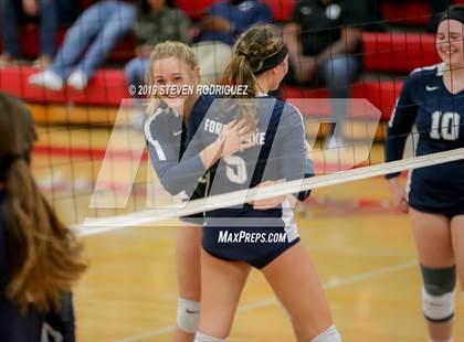 Thumbnail 3 in Forest Lake Christian vs. Stone Ridge Christian (CIF SJS D6 Final) photogallery.