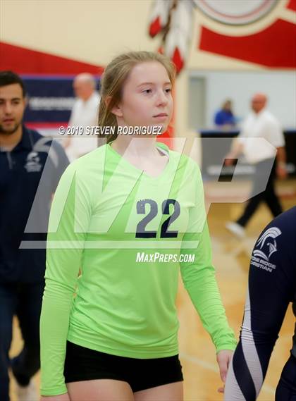 Thumbnail 2 in Forest Lake Christian vs. Stone Ridge Christian (CIF SJS D6 Final) photogallery.