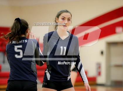 Thumbnail 2 in Forest Lake Christian vs. Stone Ridge Christian (CIF SJS D6 Final) photogallery.