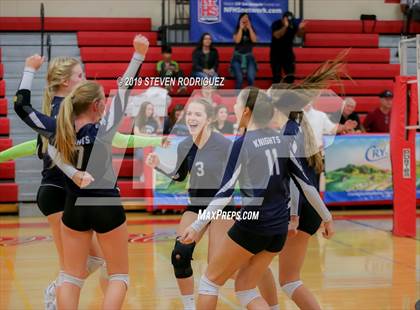 Thumbnail 3 in Forest Lake Christian vs. Stone Ridge Christian (CIF SJS D6 Final) photogallery.