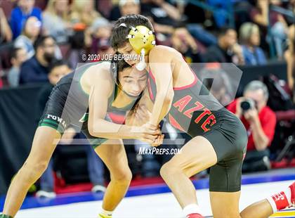 Thumbnail 2 in CIF Wrestling Semifinals photogallery.
