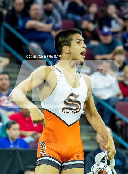 Thumbnail 3 in CIF Wrestling Semifinals photogallery.