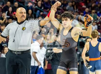 Thumbnail 1 in CIF Wrestling Semifinals photogallery.