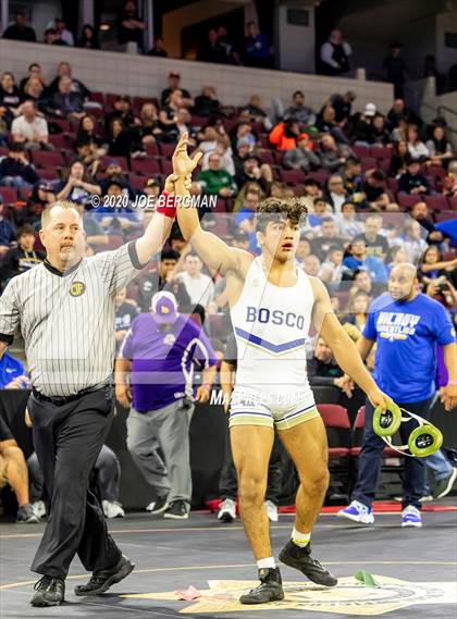 Thumbnail 2 in CIF Wrestling Semifinals photogallery.