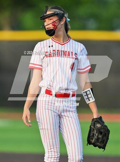 Thumbnail 1 in Liberty vs. Bridge City (UIL Softball 4A Region 3 Regional Quarter Final) photogallery.