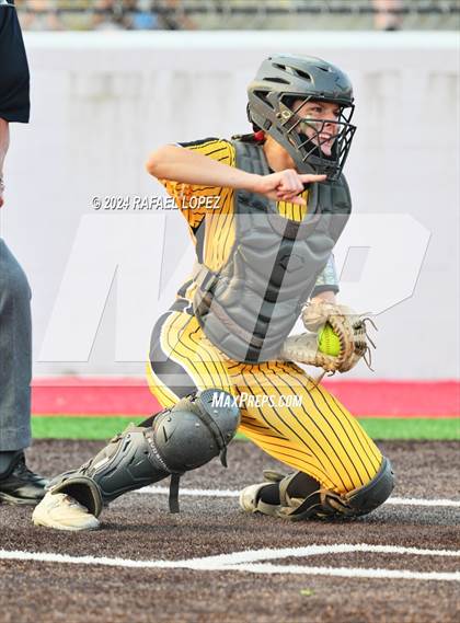 Thumbnail 3 in Liberty vs. Bridge City (UIL Softball 4A Region 3 Regional Quarter Final) photogallery.