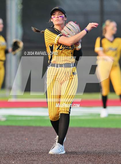 Thumbnail 3 in Liberty vs. Bridge City (UIL Softball 4A Region 3 Regional Quarter Final) photogallery.