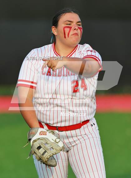 Thumbnail 2 in Liberty vs. Bridge City (UIL Softball 4A Region 3 Regional Quarter Final) photogallery.