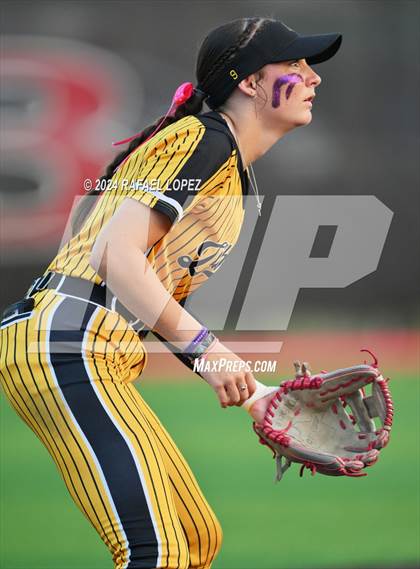 Thumbnail 2 in Liberty vs. Bridge City (UIL Softball 4A Region 3 Regional Quarter Final) photogallery.