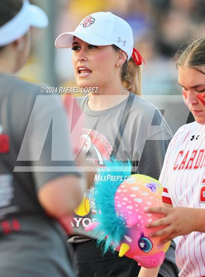 Thumbnail 2 in Liberty vs. Bridge City (UIL Softball 4A Region 3 Regional Quarter Final) photogallery.