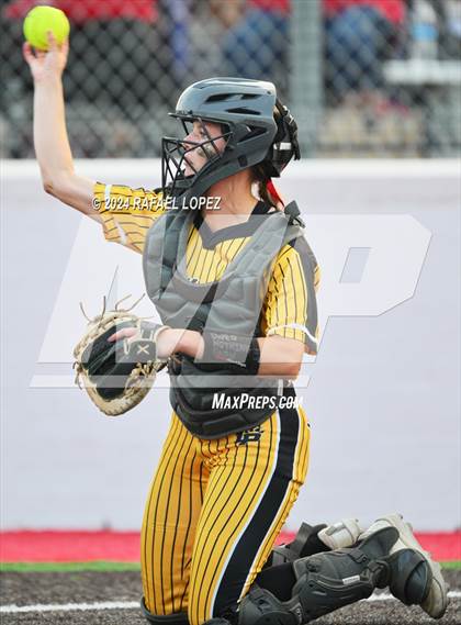 Thumbnail 2 in Liberty vs. Bridge City (UIL Softball 4A Region 3 Regional Quarter Final) photogallery.