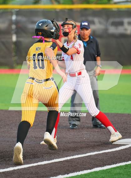 Thumbnail 2 in Liberty vs. Bridge City (UIL Softball 4A Region 3 Regional Quarter Final) photogallery.