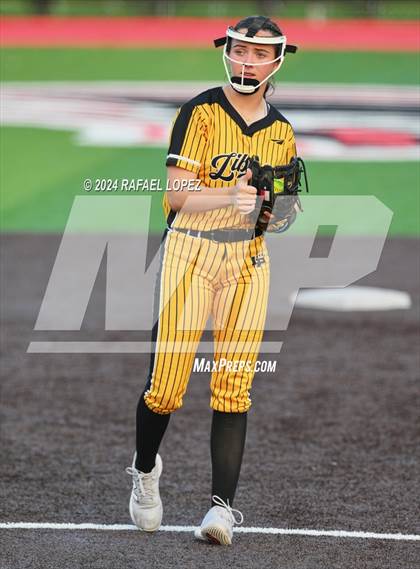 Thumbnail 2 in Liberty vs. Bridge City (UIL Softball 4A Region 3 Regional Quarter Final) photogallery.