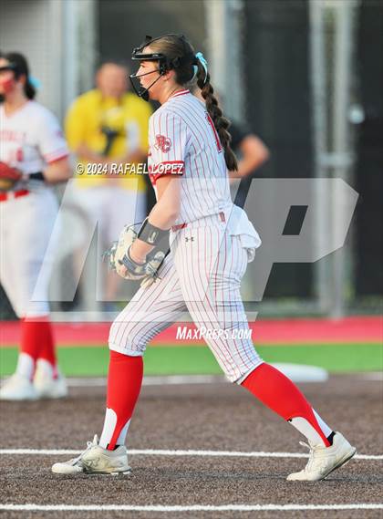 Thumbnail 1 in Liberty vs. Bridge City (UIL Softball 4A Region 3 Regional Quarter Final) photogallery.