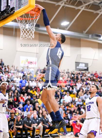 Thumbnail 3 in Sierra Canyon vs Millennium (HoopHall West Tournament)  photogallery.