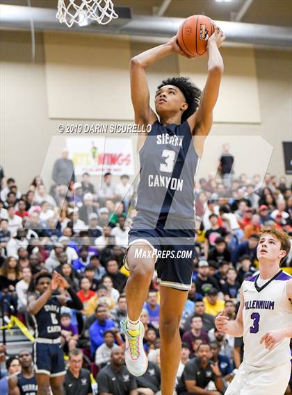 Thumbnail 3 in Sierra Canyon vs Millennium (HoopHall West Tournament)  photogallery.