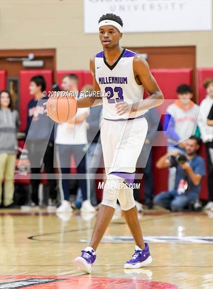 Thumbnail 1 in Sierra Canyon vs Millennium (HoopHall West Tournament)  photogallery.
