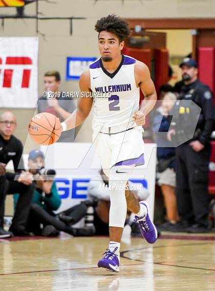 Thumbnail 2 in Sierra Canyon vs Millennium (HoopHall West Tournament)  photogallery.
