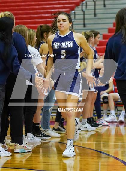 Thumbnail 1 in Danville vs. Tri-West Hendricks (Hendricks country Tournament) photogallery.