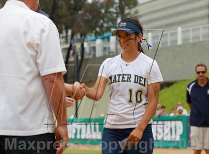 Thumbnail 3 in Valley Center vs. Mater Dei Catholic (CIF SDS D4 Final) photogallery.