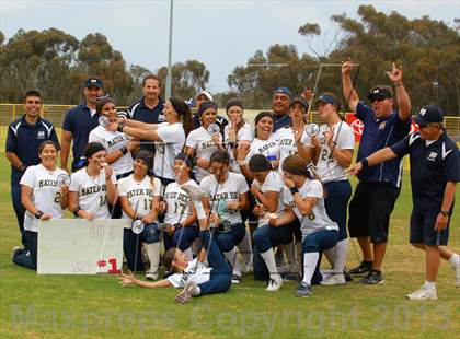 Thumbnail 1 in Valley Center vs. Mater Dei Catholic (CIF SDS D4 Final) photogallery.