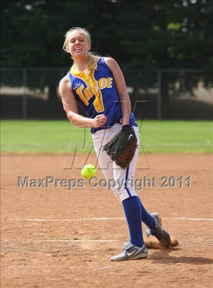 Thumbnail 2 in Granite Bay vs South Tahoe (Stephanie LeDoux Tournament) photogallery.