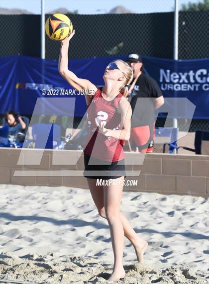 Thumbnail 2 in O'Connor vs. Desert Ridge (AIA DI Pairs Semifinal) photogallery.