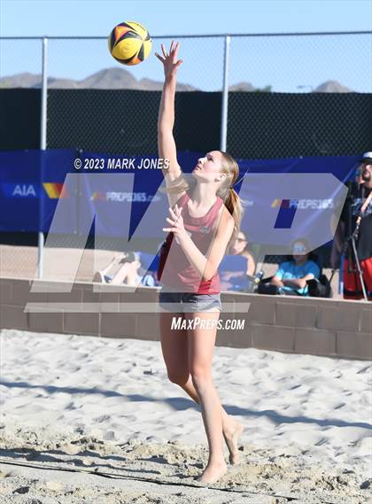 Thumbnail 1 in O'Connor vs. Desert Ridge (AIA DI Pairs Semifinal) photogallery.