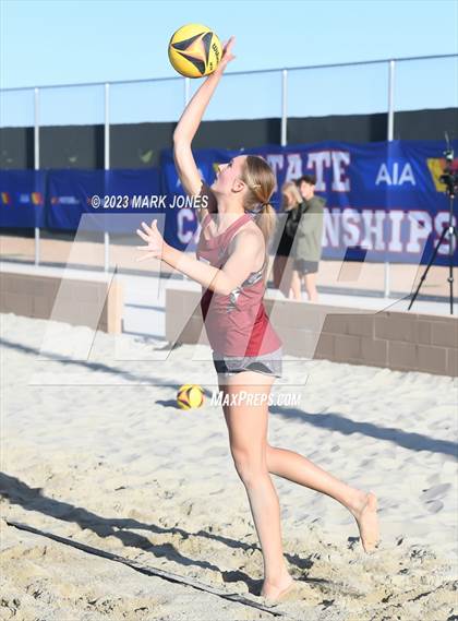 Thumbnail 2 in O'Connor vs. Desert Ridge (AIA DI Pairs Semifinal) photogallery.