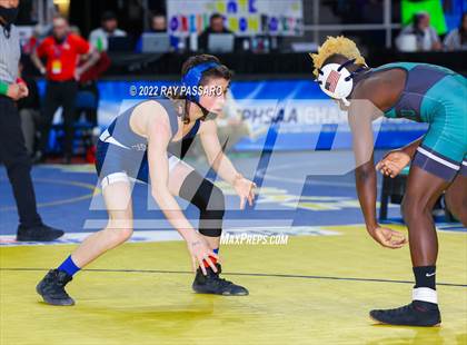 Thumbnail 1 in 2022 NYSPHSAA Wrestling Championships - Quarter Finals photogallery.