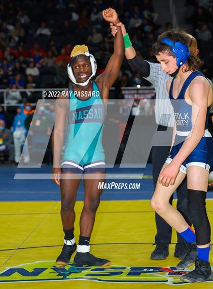 Thumbnail 2 in 2022 NYSPHSAA Wrestling Championships - Quarter Finals photogallery.