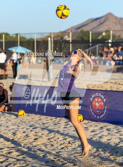 Thumbnail 1 in Xavier College Prep vs. Notre Dame Prep (AIA Pairs D-I Finals) photogallery.