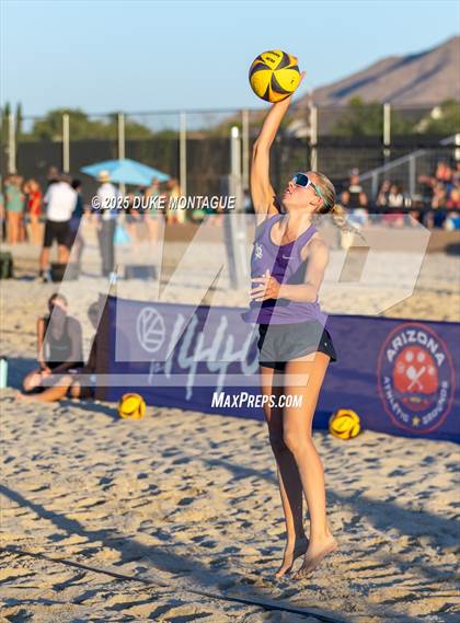 Thumbnail 2 in Xavier College Prep vs. Notre Dame Prep (AIA Pairs D-I Finals) photogallery.
