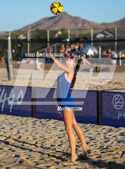 Thumbnail 3 in Xavier College Prep vs. Notre Dame Prep (AIA Pairs D-I Finals) photogallery.