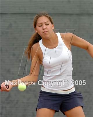 Thumbnail 2 in Sac-Joaquin Section Girls Individual Tennis (D1 Playoff - Singles) photogallery.