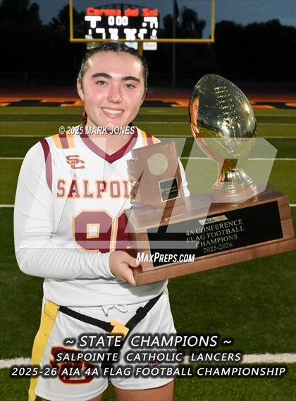 Thumbnail 1 in Salpointe Catholic vs. Eastmark (AIA 4A Final - Awards) photogallery.