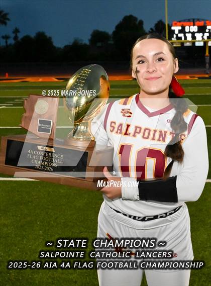 Thumbnail 2 in Salpointe Catholic vs. Eastmark (AIA 4A Final - Awards) photogallery.