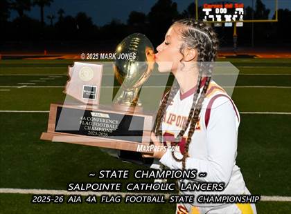 Thumbnail 2 in Salpointe Catholic vs. Eastmark (AIA 4A Final - Awards) photogallery.
