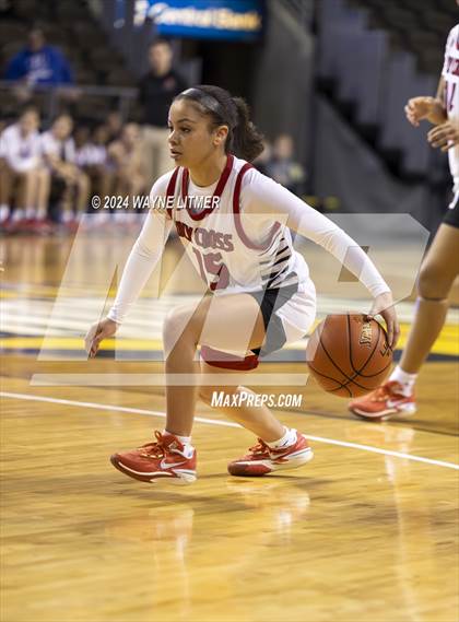 Thumbnail 2 in St. Henry vs Holy Cross (2024 9th Region Girls Basketball Tournament) photogallery.