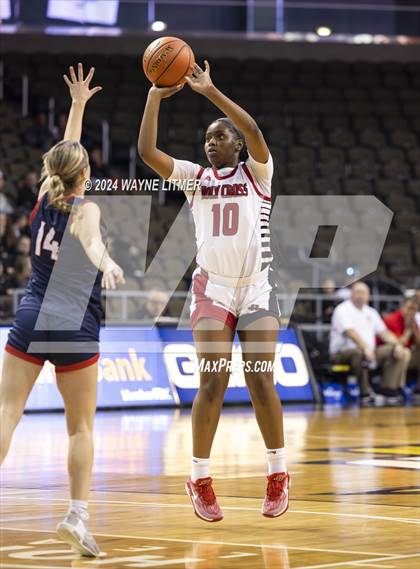 Thumbnail 3 in St. Henry vs Holy Cross (2024 9th Region Girls Basketball Tournament) photogallery.