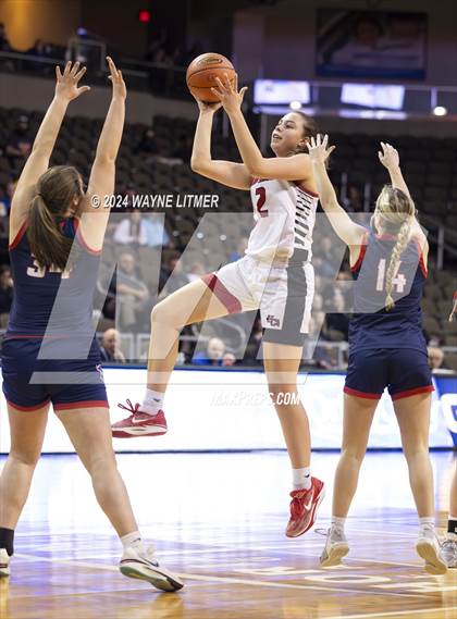 Thumbnail 2 in St. Henry vs Holy Cross (2024 9th Region Girls Basketball Tournament) photogallery.