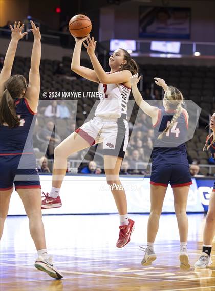 Thumbnail 3 in St. Henry vs Holy Cross (2024 9th Region Girls Basketball Tournament) photogallery.