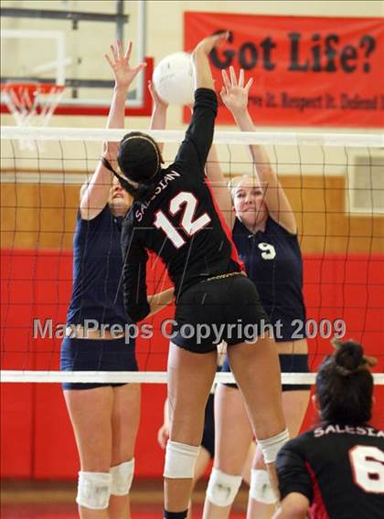 Thumbnail 3 in Notre Dame @ Salesian (CIF NorCal D4 Playoffs) photogallery.