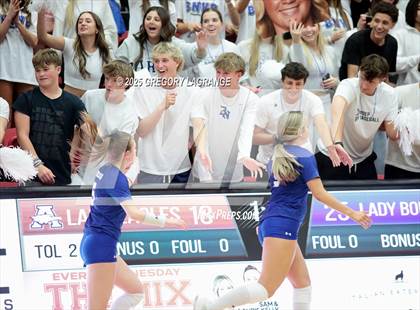 Thumbnail 3 in Allen vs Byron Nelson (UIL 6A D1 Volleyball Region Semi-final) photogallery.
