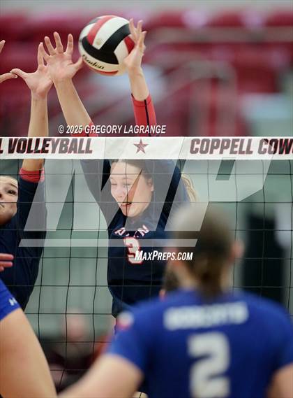 Thumbnail 3 in Allen vs Byron Nelson (UIL 6A D1 Volleyball Region Semi-final) photogallery.
