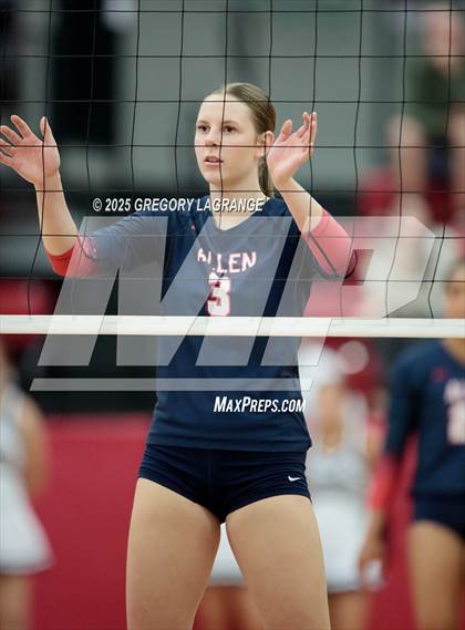 Thumbnail 3 in Allen vs Byron Nelson (UIL 6A D1 Volleyball Region Semi-final) photogallery.